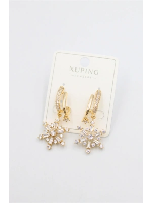 Kar Tanesi Küpe - Altın