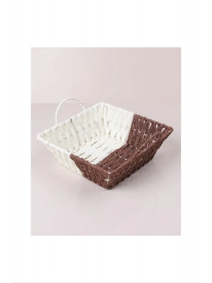 Kare Hasırlı Ekmek Sepeti Royaleks-8805