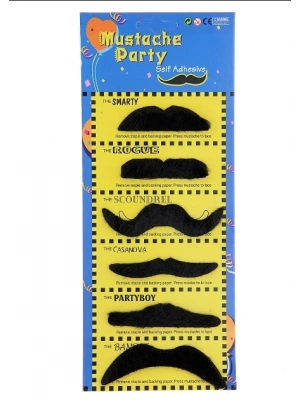 Karnaval Kostüm Partisi Bıyığı 6 Model 6 Adet