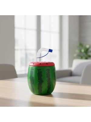 ®  Karpuz Model Kendiliğinden Pipetli 900 ml Suluk, Matara