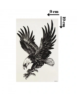 Kartal Geçici Dövme Şablonu - Ff037