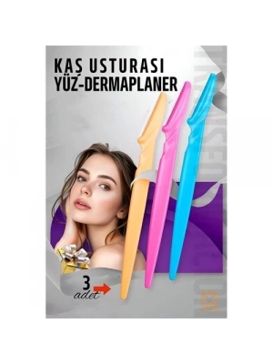 Kaş Şekillendirici Kaş Dermaplaner Yüz Usturası 3 ADET