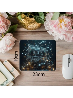 Kaset Dinleyenlere Özel Nostaljik Mousepad - 19x23 cm 2 mm Dikdörtgen İthal Baskılı Mouse Pad