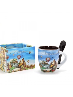 Kaşıklı Yöresel Kahve Fincanı Tekli Model 1