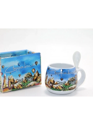 Kaşıklı Yöresel Kahve Fincanı Tekli Model 2