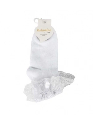 Katamino Ada Aks. Soket Çorap K22045 Beyaz