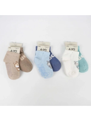 Katamino Aristo 2 Li Abs Erkek Bebek Patik Çorap K20406 Asorti