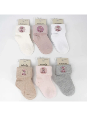 Katamino Bukre Aks Kız Bebek Soket Çorap K46292 Asorti