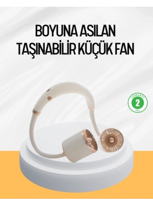 Katlanabilir Asılabilir Fan USB Şarjlı Hafif ve Sessiz Tasarım