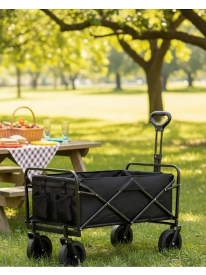 ® Katlanabilir Eşya Taşıma Arabası Kamp Plaj ve Bahçe Kullanımına Uygun