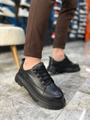 KB-702  Kömür Cilt Günlük Erkek Ayakkabı