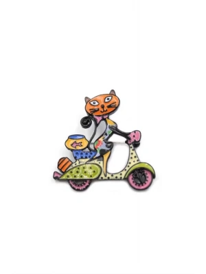 Kedi Broş - ÇOK RENKLİ