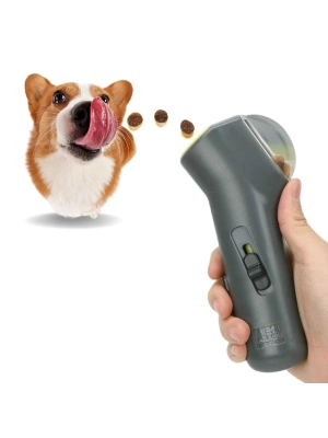 ®  Kedi ve Köpekler İçin Hazneli Mama Fırlatma Oyuncağı Yem Atıcı Aparat