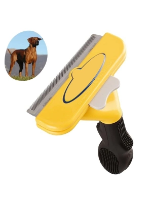 ®  Kedi ve Köpekler İçin Kısa Tüylü Köpek Tarağı Tüy Toplayıcı Tarak Large