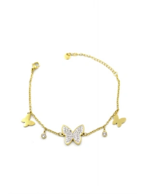 Kelebek Bileklik - Altın