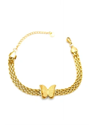 Kelebek Bileklik - Altın