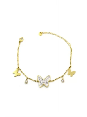 Kelebek Bileklik - Altın