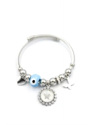 Kelebek Charm Bilezik - Gümüş