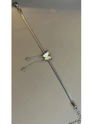 Kelebekli İtalyan Bileklik - Gümüş