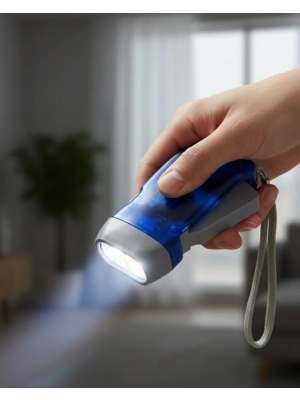 ® Kendiliğinden Şarjlı El Feneri Pilsiz Manuel Şarjlı Güçlü Işık