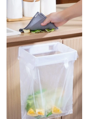 Kendinden Yapışkanlı Katlanabilir Çöp Poşeti Tutucu Aparat