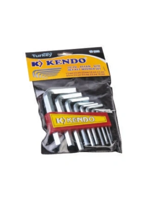 Kendo Poşetli 6 Köşe Alyan Seti 10 Parça
