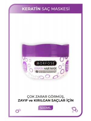 Keratin Saç Maskesi 500 ML  - Yıpranmış Saçlar için - mrfs