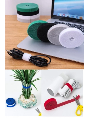 Kesilebilir Kablo  Tutucu Kulaklık Fare Airfry Ev Ofis İçin Cırt Sabitleyici Kablo Düzenleyici