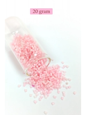 Kesme Cam Boncuk 2mm - 20 Gram - Şeker Pembe -BNC350