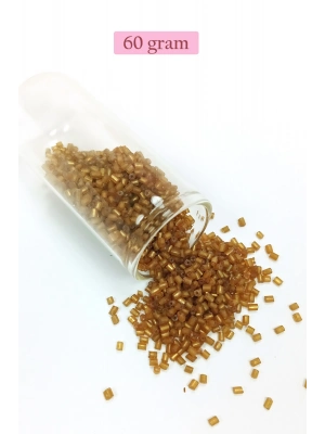 Kesme Cam Boncuk 2mm - 60 Gram - Şeffaf Kahverengi - BNC354