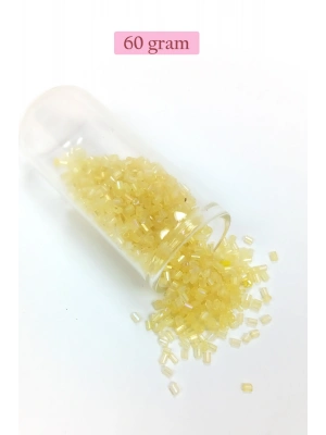Kesme Cam Boncuk 2mm - 60 Gram - Şeffaf Sarı - BNC351