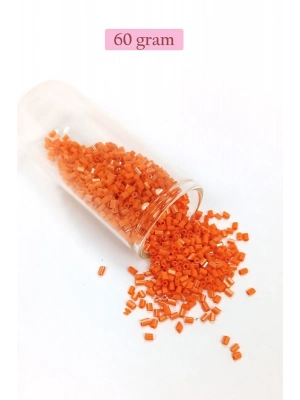 Kesme Cam Boncuk 2mm - 60 Gram - Turuncu - BNC353