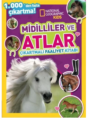 Kids Midilliler ve Atlar Çıkartmalı Faaliyet Kitabı
