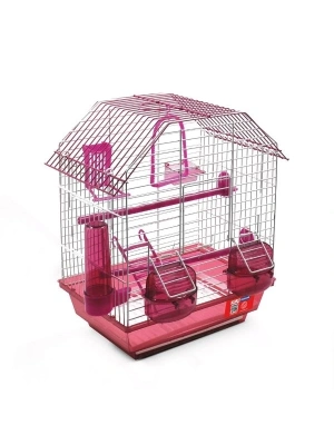 Kiki Excellent Portatif Dik Çatılı Muhabbet Kuşu Kafesi 38x29x20 Cm