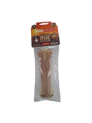 Kiki Excellent Sığır Derisinden Naturel Pres Kemik Köpek Ödülü 15 Cm