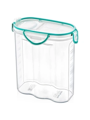 ®  Kilitli Kapaklı Contalı Hava,Su Sıvı Geçirmez 2,4 Litre Erzak Saklama Kabı-SA590