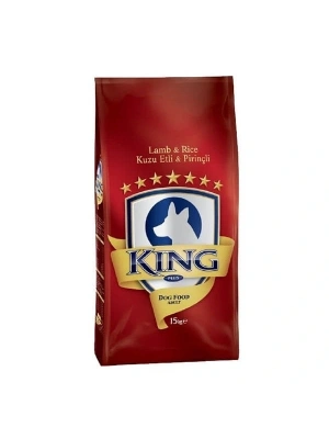 King Kuzu Etli Yetişkin Köpek Maması 15 Kg