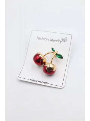 Kiraz Broş - Kırmızı