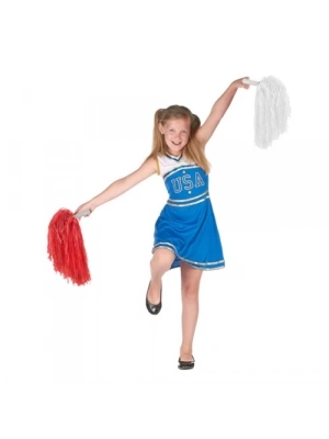 Kırmızı Beyaz Gösteri Ponponu