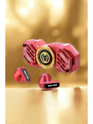 Kırmızı Kablosuz Bluetooth Kulaklık Stres Çarklı  Kulaklığı