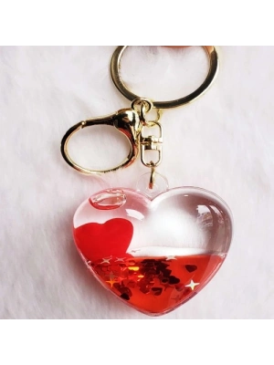 Kırmızı Kalp Anahtarlık