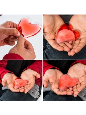 Kırmızı Kalp Jel Isıtıcı Cep Sobası