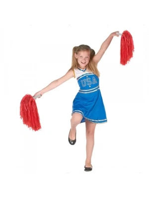 Kırmızı Renk Gösteri Ponponu Çift