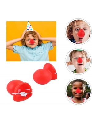 Kırmızı Renk Lastikli Burun Palyaço Burun