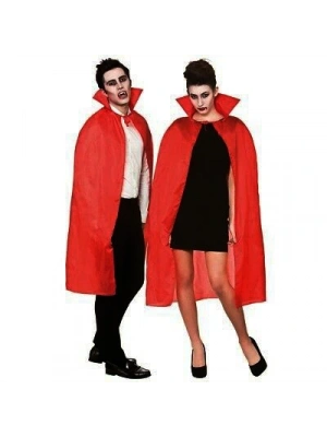 Kırmızı Renk Yakalı Pelerin 120 Cm