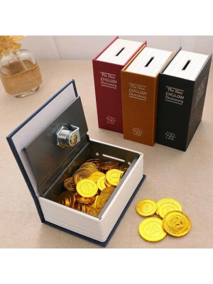 Kitap Şeklinde Mini Boy Kilitli Kasa Kumbara