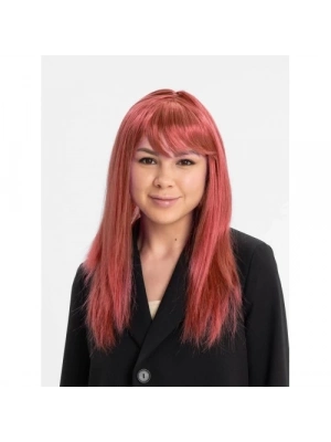 Kızıl Renk Düz Kesim Peruk