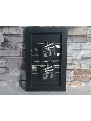 Klaket Tasarımlı İpli Ve Mandallı Fotoğraf Çerçevesi No: 1