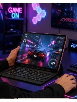 Klavyeli Tablet Bilgisayar Seti Dokunmatik Kalem ve Kılıf Destekli