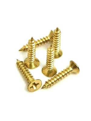 Klips, Menteşe, Ayak, Ağaç, Sunta Vidası 3x13 Mm - Sarı 100 Adet